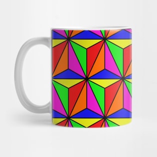 Geometric Triangles Colour Mug